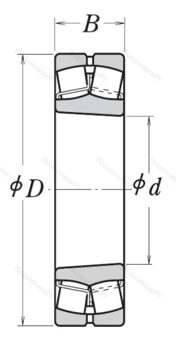 Сферический роликовый подшипник с конической посадкой на вал 22211 EAKE 4 от производителя  NSK
