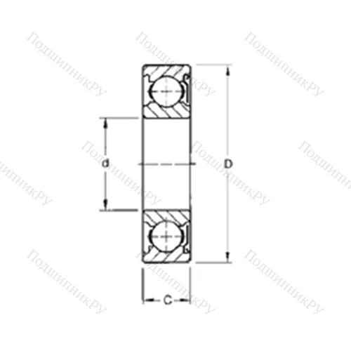 Подшипник шариковый радиальный 9114KD