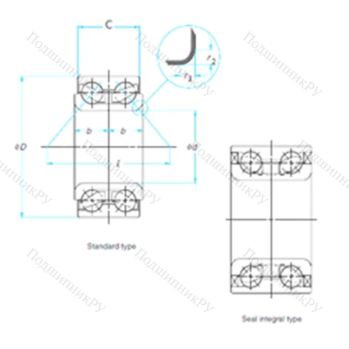 Подшипник шариковый радиально-упорный 515652A