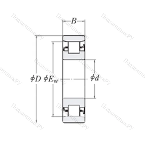 Подшипник роликовый радиальный LRJ 4.1/2