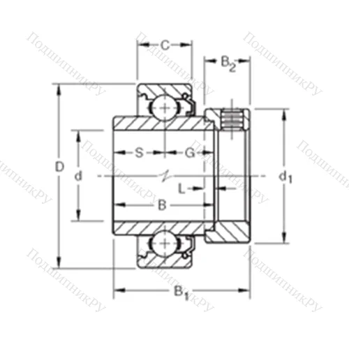 Подшипник шариковый радиальный 1207KL