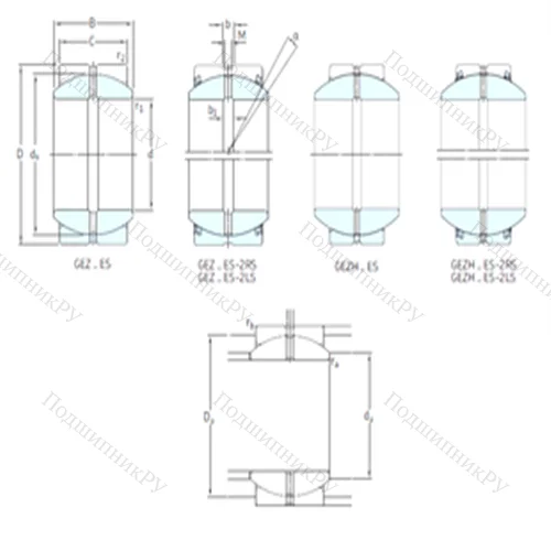 Подшипник скольжения сферический GEZ 412ES