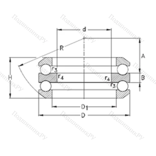 Подшипник шариковый упорный 54215-MP
