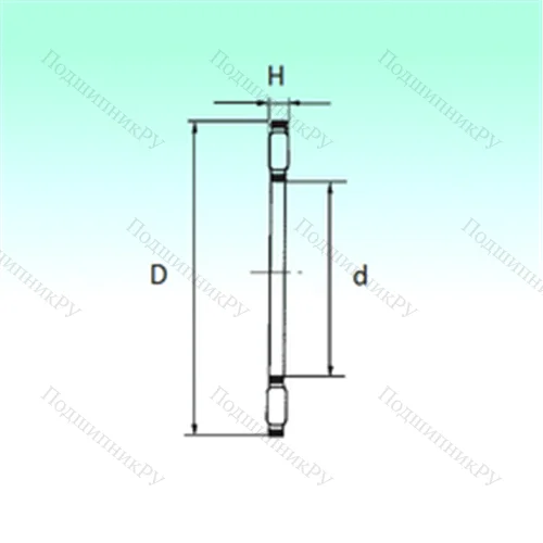 Подшипник игольчатый упорный AXK 100135