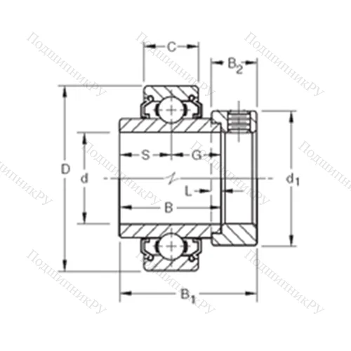 Подшипник шариковый радиальный 1115KLL