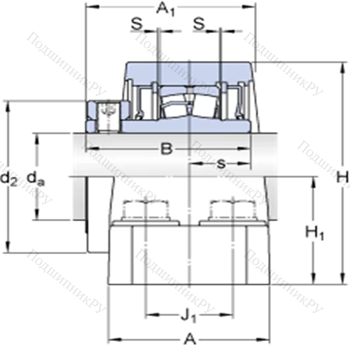 Стационарные роликоподшипниковые узлы ( ConCentra, для дюймовых валов) FSYE 3 11/16