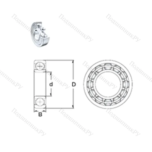 Подшипник шариковый радиальный 6209-2Z