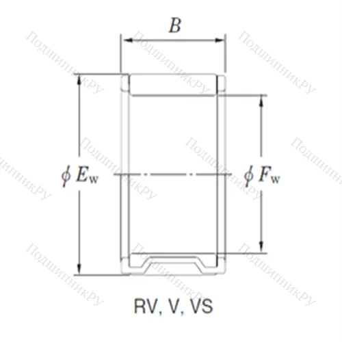 Подшипник игольчатый радиальный 20VS 2612