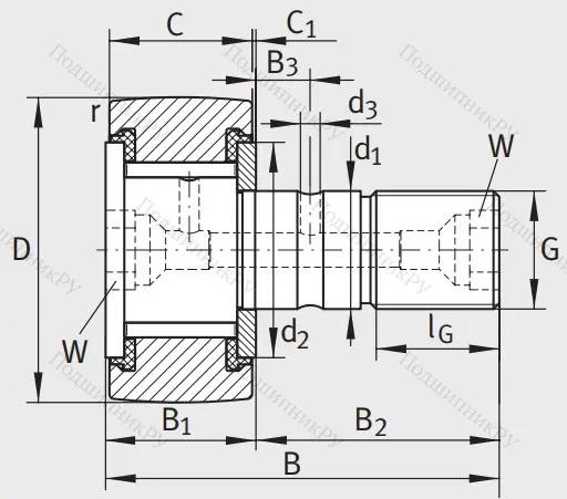 Подшипник KRV 32 PP A