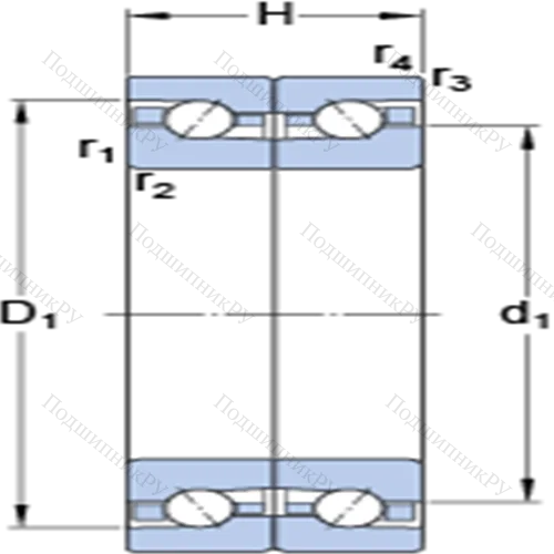 Прецизионные двойные упорно-радиальные шарикоподшипники BTM 140 BM/HCP 4CDB
