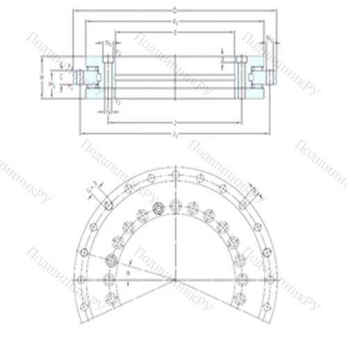 Подшипник роликовый упорно-радиальный NRT 395 A