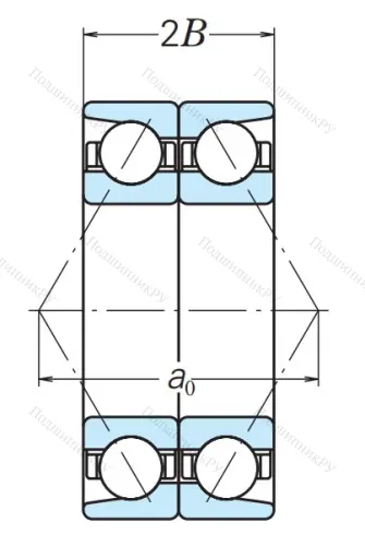 Радиально-упорный шариковый подшипник 6-466322 Л в Сургуте