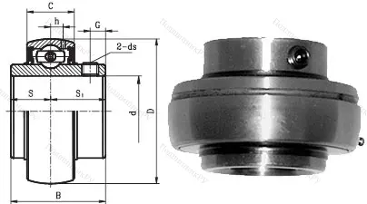 Корпусный подшипник UC 205 в Сургуте