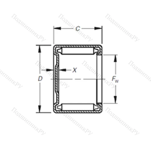Подшипник игольчатый радиальный M-1381
