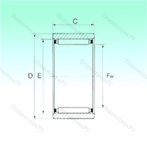 Подшипник игольчатый радиальный RNAO 35x45x13
