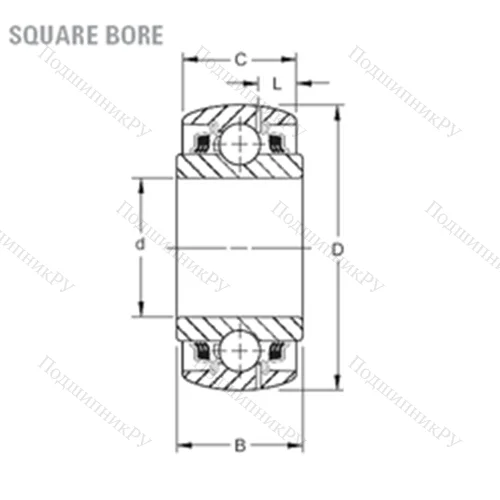 Подшипник шариковый радиальный