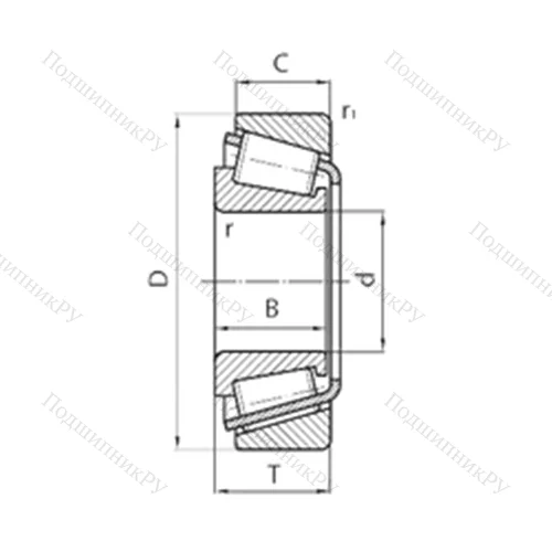 Подшипник роликовый радиально-упорный BT 1B 328251/Q