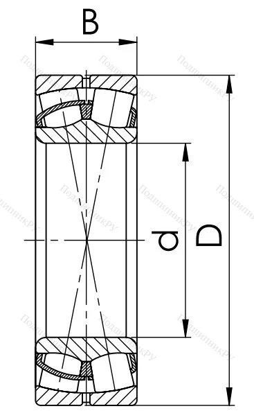 Сферический роликовый подшипник 53518 АН (22218 CW 33)