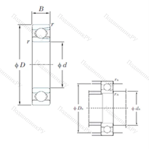 Подшипник шариковый радиальный M 6320 от производителя  KOYO