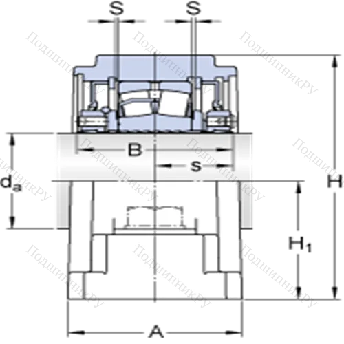 Стационарные роликоподшипниковые узлы ( ConCentra, для дюймовых валов) SYE 1 7/16 N