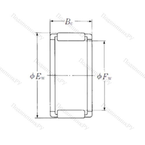 Подшипник игольчатый радиальный FWF-162212-E