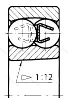 Подшипник  1313K (111313) размер 65x140x33