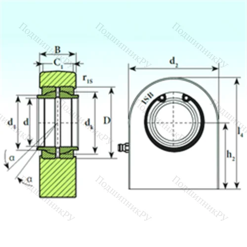Подшипник скольжения сферический T.P.N. 763 CE