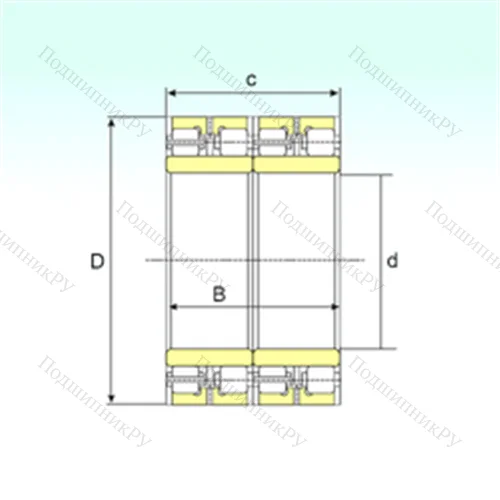 Подшипник роликовый радиальный FCDP 120174640 от производителя  ISB