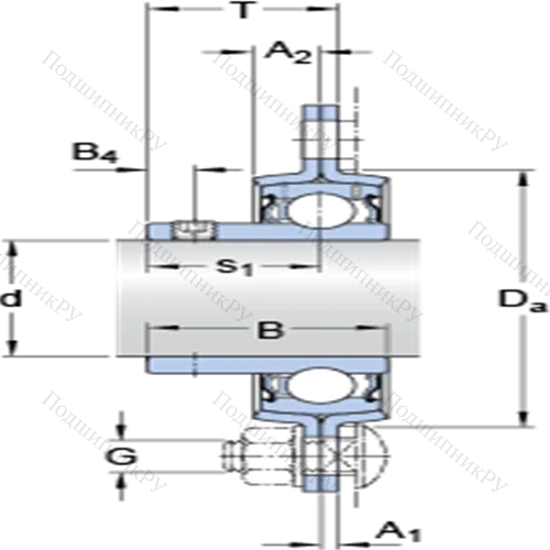 Фланцевые подшипниковые узлы типа Y (литой корпус, круглый фланец, крепление стопорными винтами) PFD 40 RM