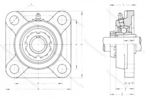 Подшипниковый узел UKF 209 в Сургуте