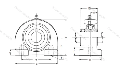 Подшипниковый узел UCPA 207 в Сургуте