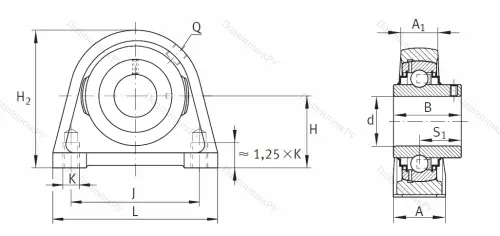 Подшипниковый узел RSHEY 20 XL N в Сургуте