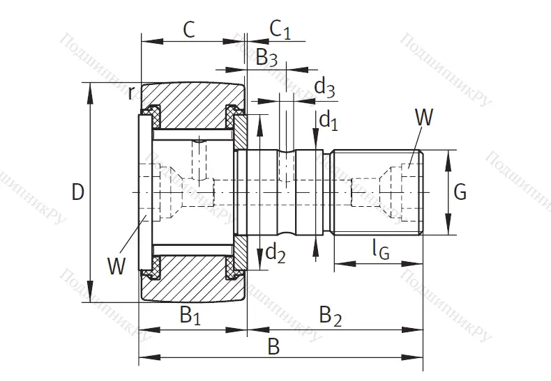 Подшипник KRV 22 PPX A