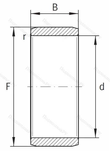 Игольчатый подшипник внутреннее кольцо IR 35x40x20 XL от производителя  INA