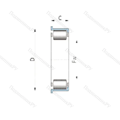 Подшипник роликовый радиальный F-208962.01