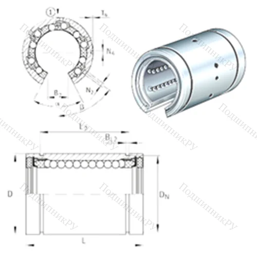 Подшипник шариковый линейный