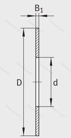 Игольчатый подшипник упорное кольцо AS 90120 от производителя  INA