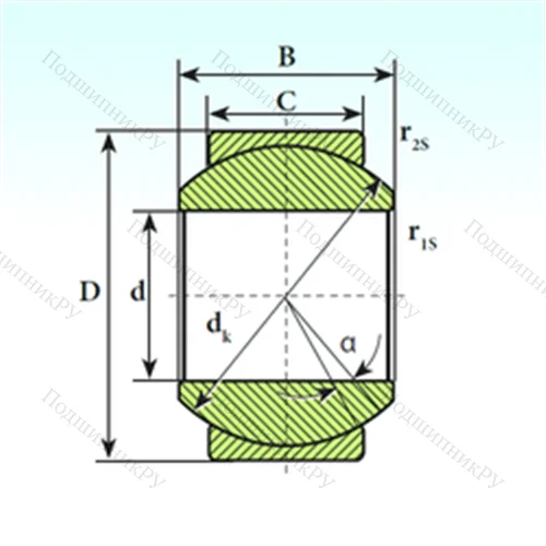Подшипник скольжения сферический GE 18 SP