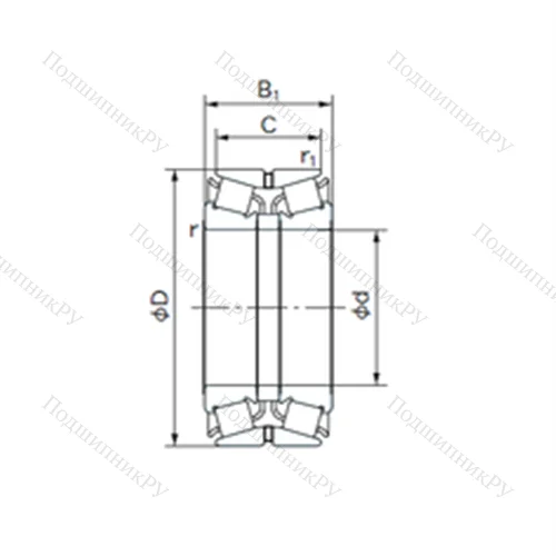 Подшипник роликовый радиально-упорный 120KBE 22