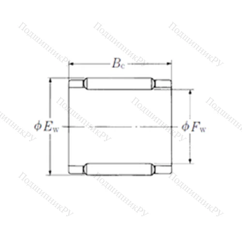 Подшипник игольчатый радиальный FBN-101412Z-E
