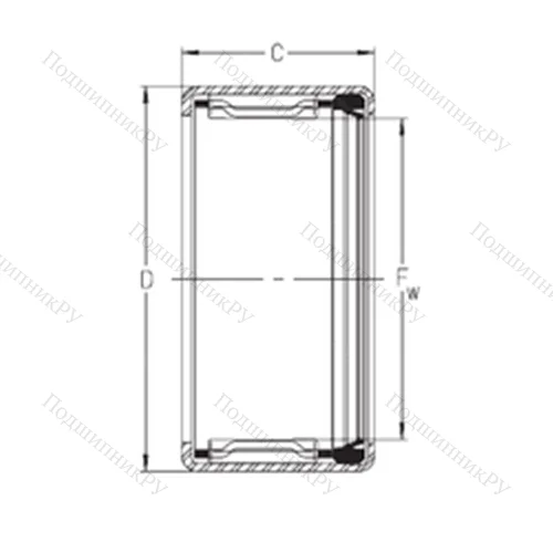 Подшипник игольчатый радиальный SCH 913P