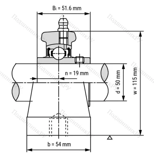 Подшипниковый узел UCPW 210 - Вал: 50 мм от производителя  LPZ