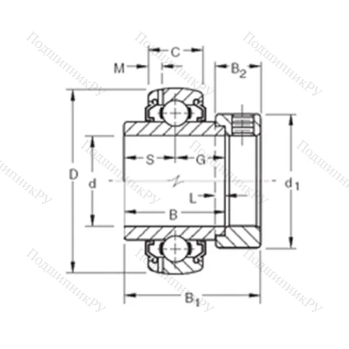 Подшипник шариковый радиальный G 1112KLLB