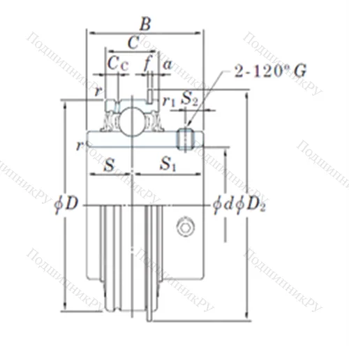 Подшипник шариковый радиальный ER 207-21 от производителя  KOYO