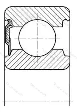 Подшипник 6201-RS 1TA/P 53S размер 12x32x14 от производителя  SKF