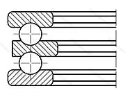 Подшипник  38202 (52202) размер 10x32x22