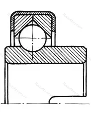 Модификация подшипника 760805 размер 25x62x12/15 от производителя  ГПЗ-1