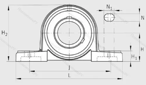 Подшипниковый узел UCP 208 J 7 в Сургуте