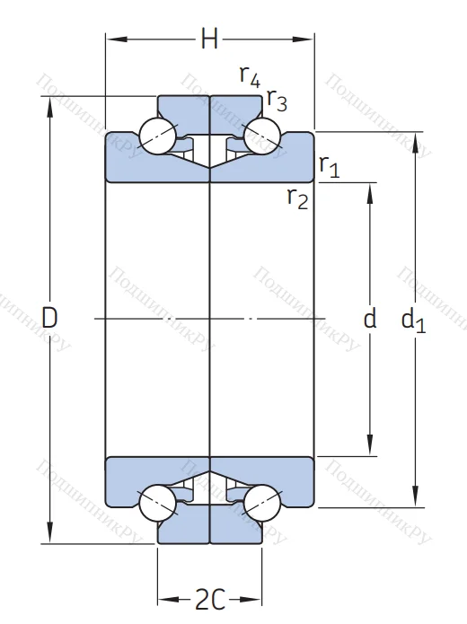 Сверхточный подшипник BTW 100 CTN 9/SP