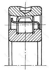 Модификация подшипника 402611КМУ размер 55x120x43